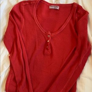 Women’s Extra long - long sleeve coral shirt